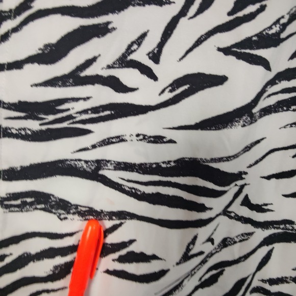 Additions Chicos Women 0 Small Zebra Animal Zip Up Jacket Maximalist Long Sleeve - Picture 10 of 16